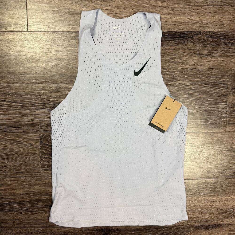 Nike AeroSwift Dri-FIT ADV Running Singlet Ghost Gray Men's S NWT FN4231-057